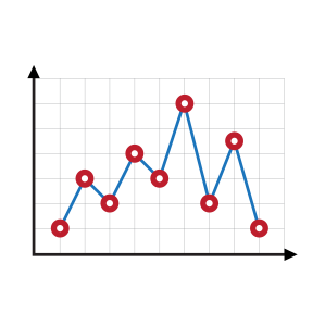 PPT元素-点线变换统计图